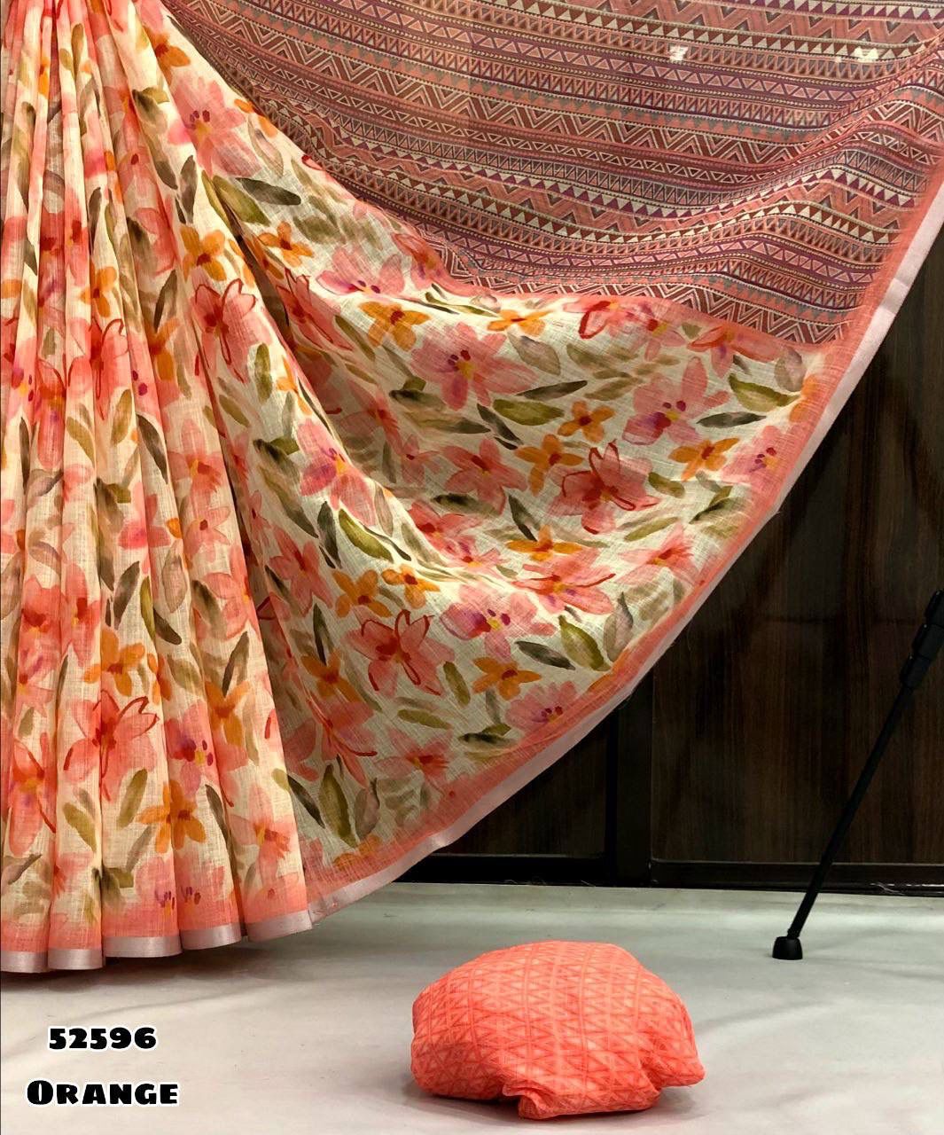 Lenin floral saree