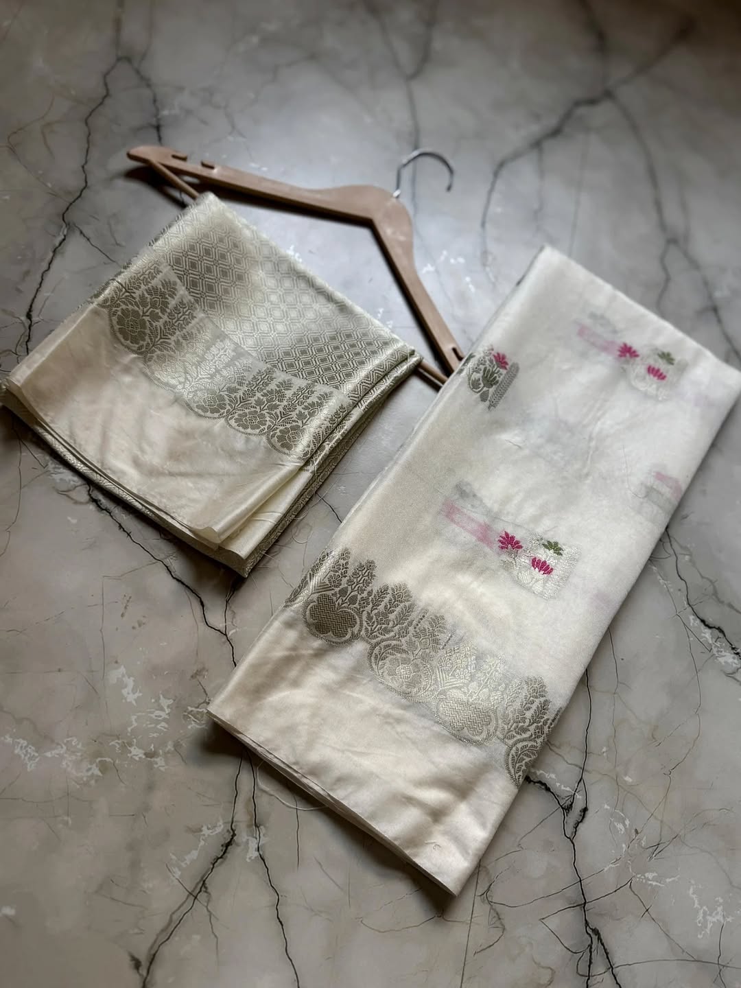 Banarasi Raw Mango silk febric
