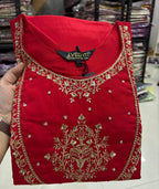 WORK KURTI PANT WITH HEAVY LEHRIYA PARTY WEAR DUPPATA SET