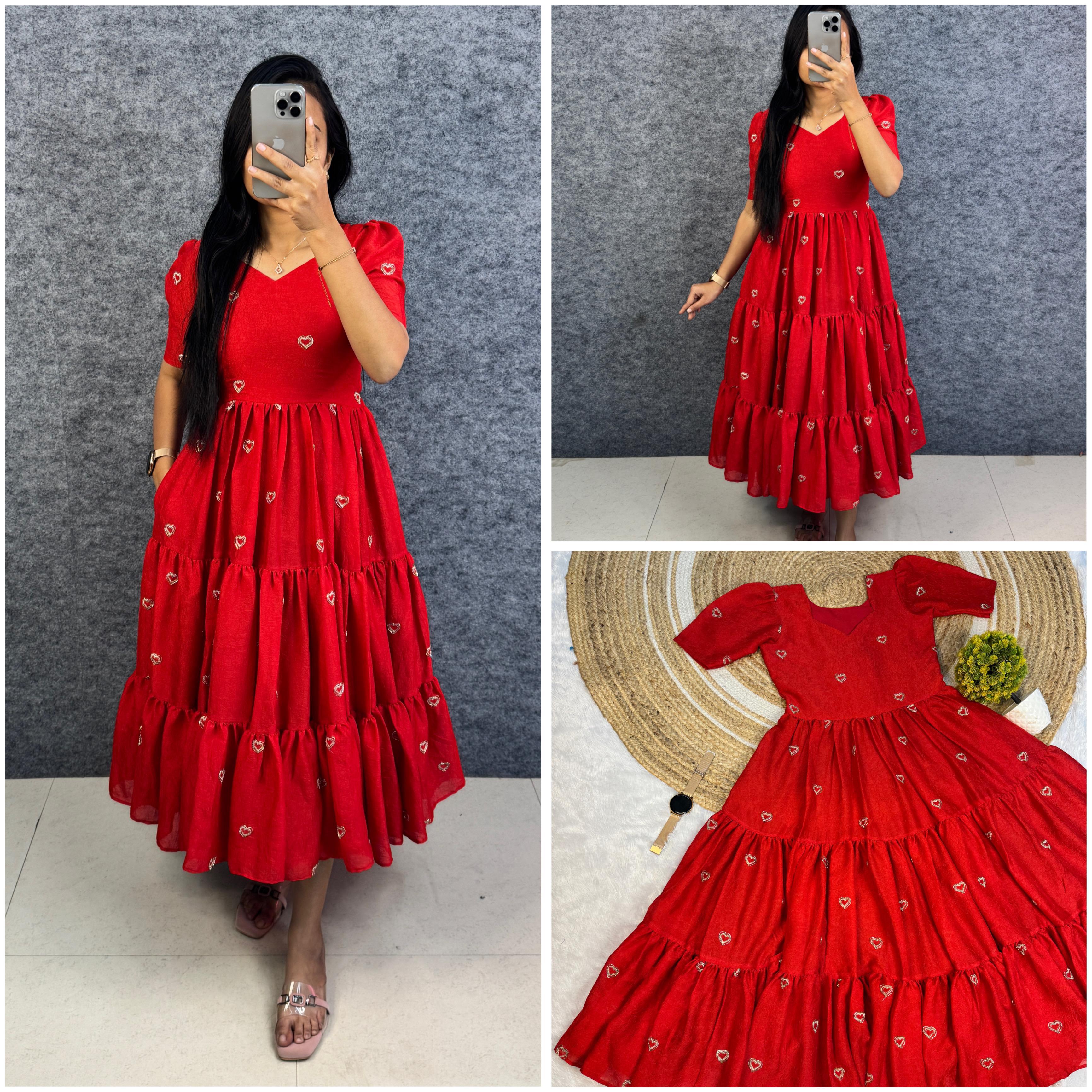 Heart midi gown