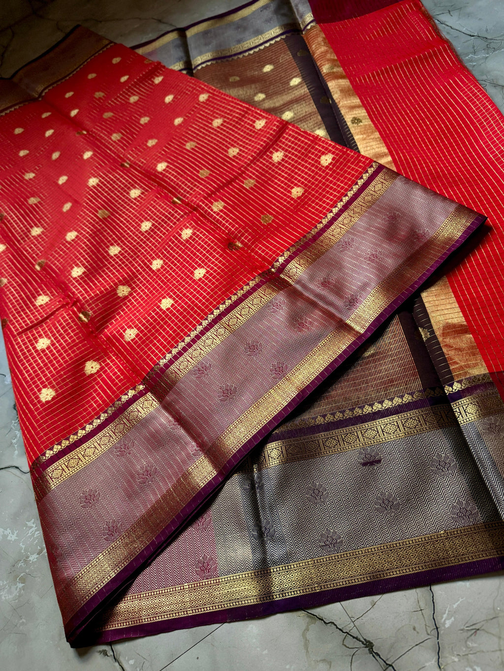 Semi katan soft zari