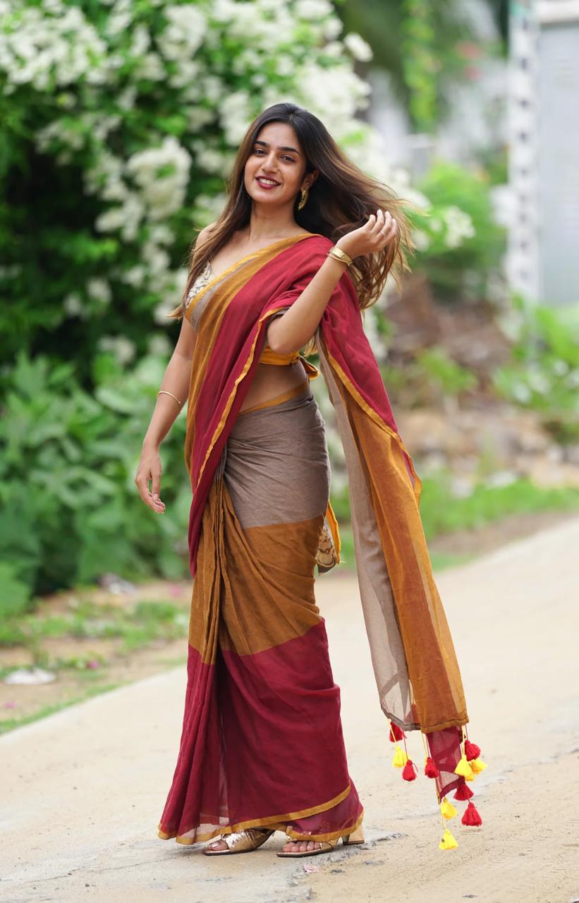 Mul cotton saree