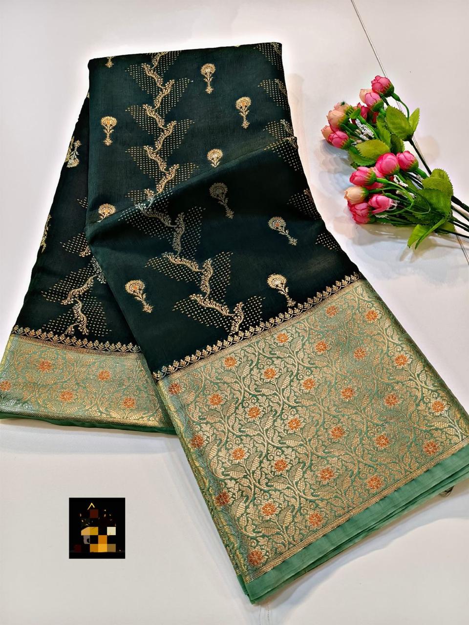 Chinya silk kanchi  Saree