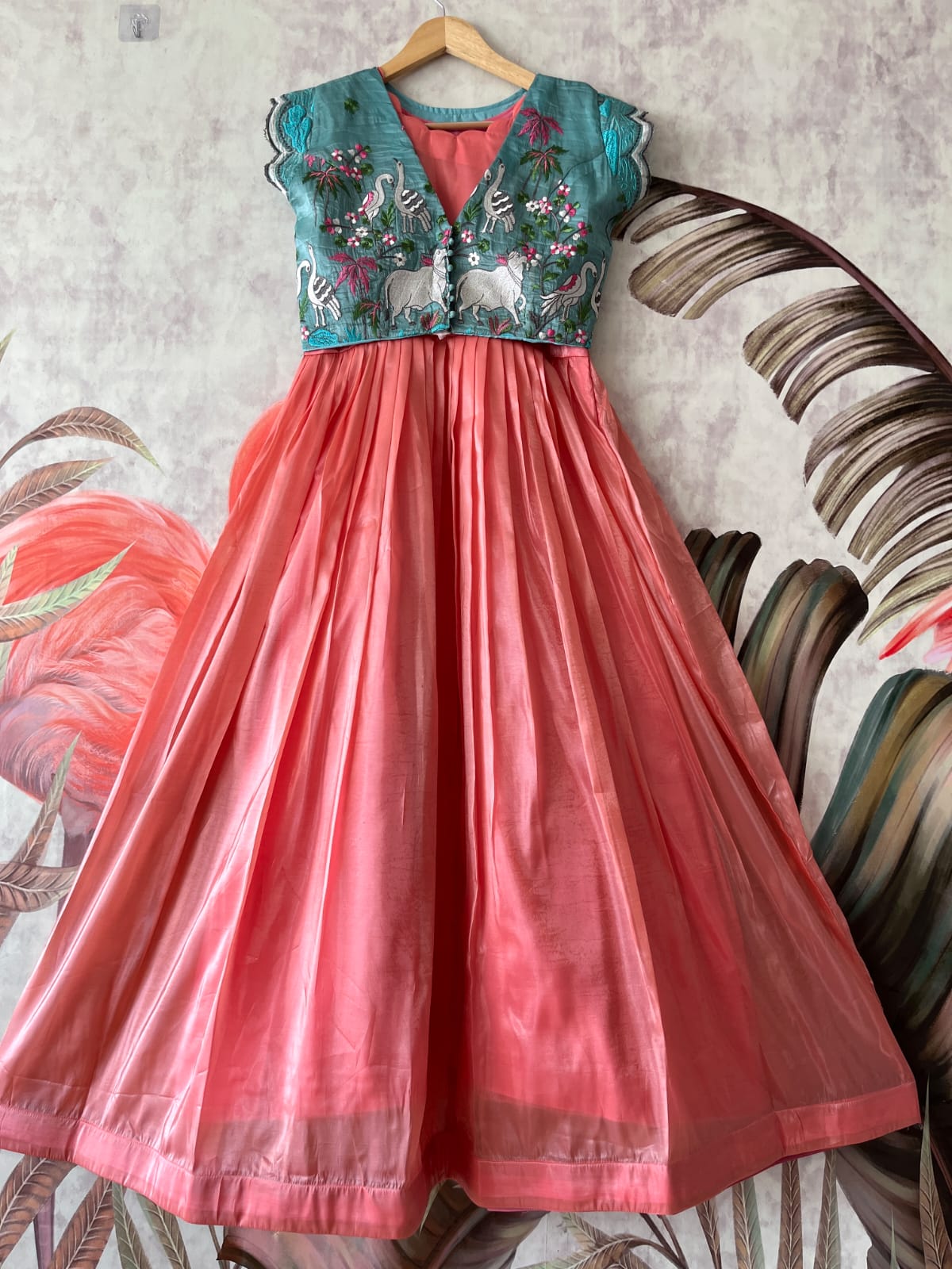 Pichwai Gown overcoat model