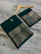 Banarasi sami katan silk saree B100