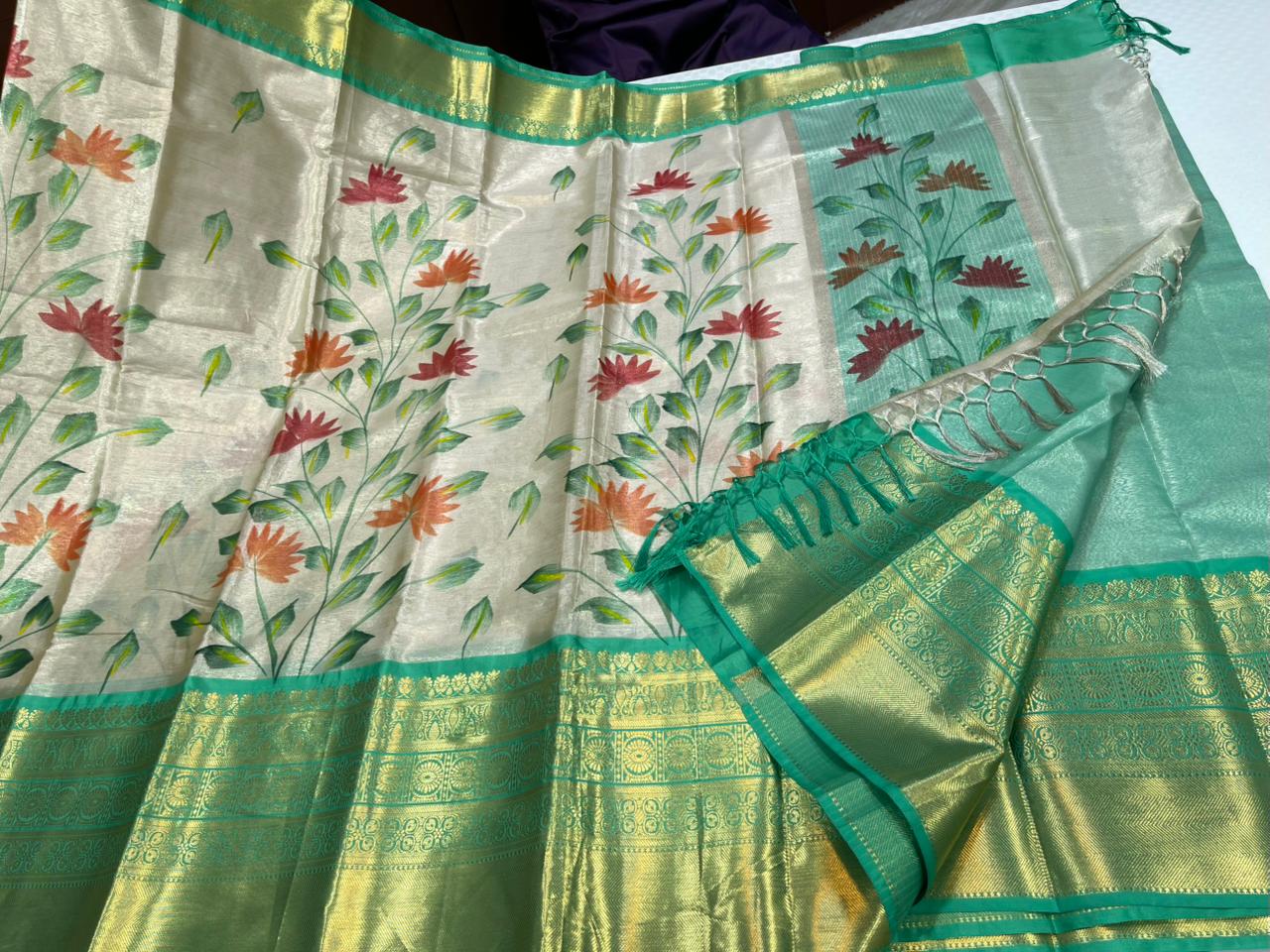 Tissue silk saree S121