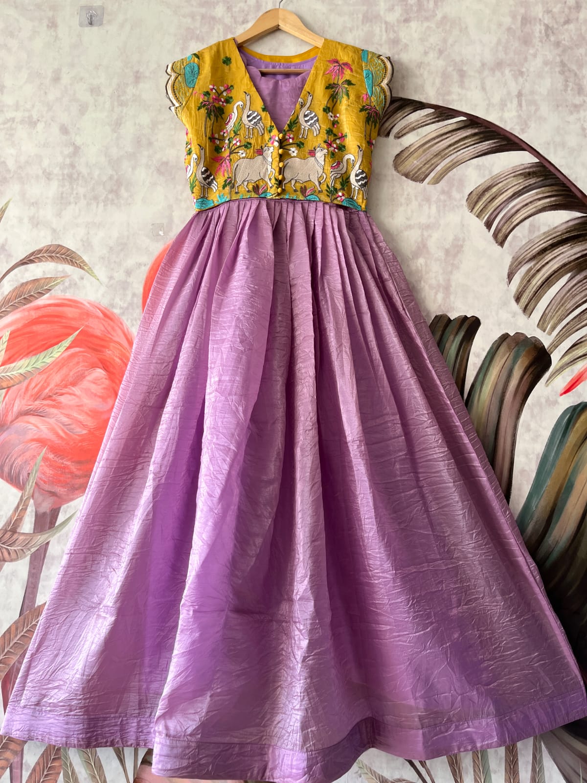 Pichwai Gown overcoat model
