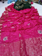 silk jari saree
