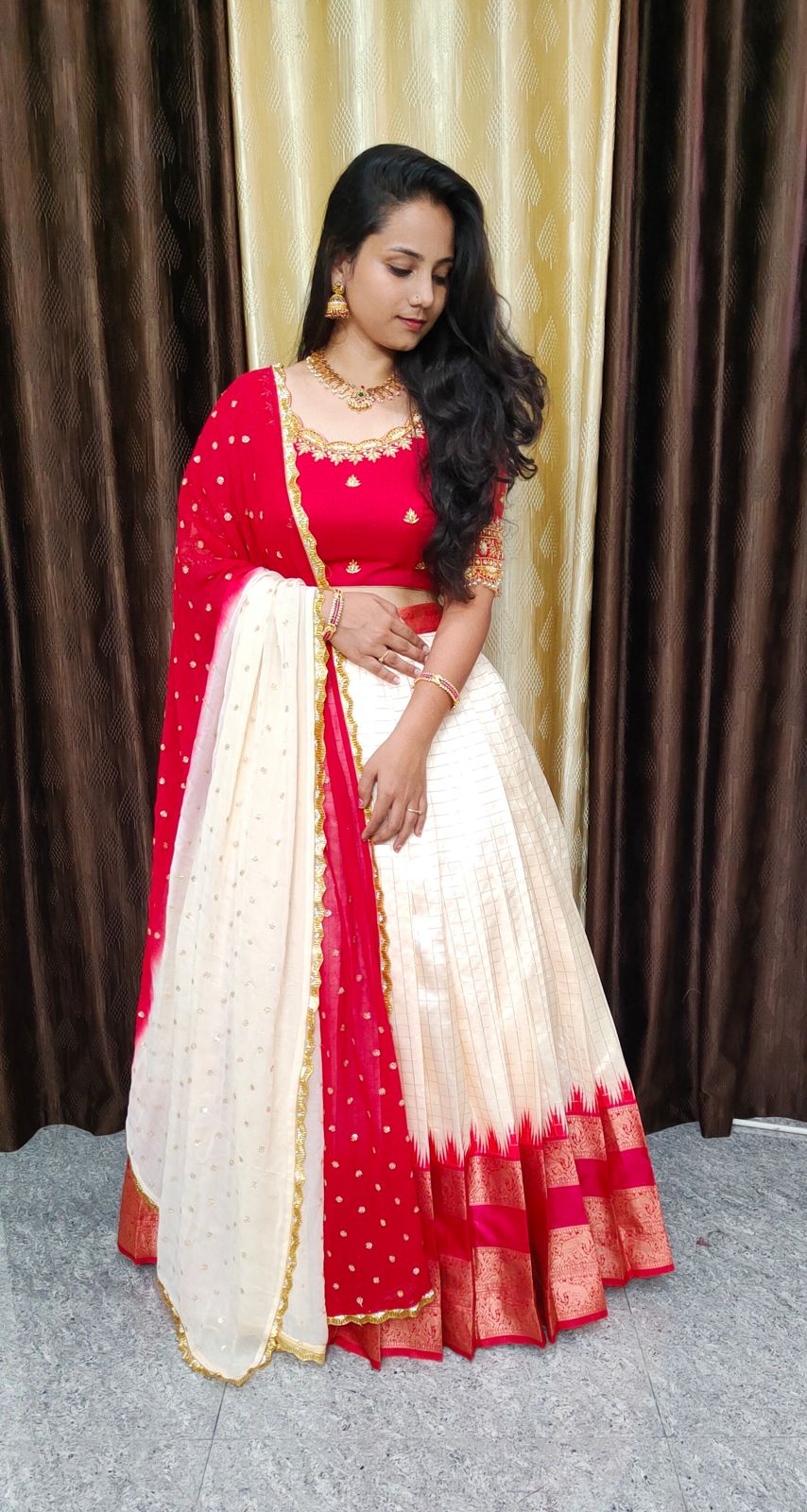 Maggam work Lehanga
