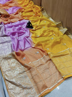 Russian chitpallu jari border sarees