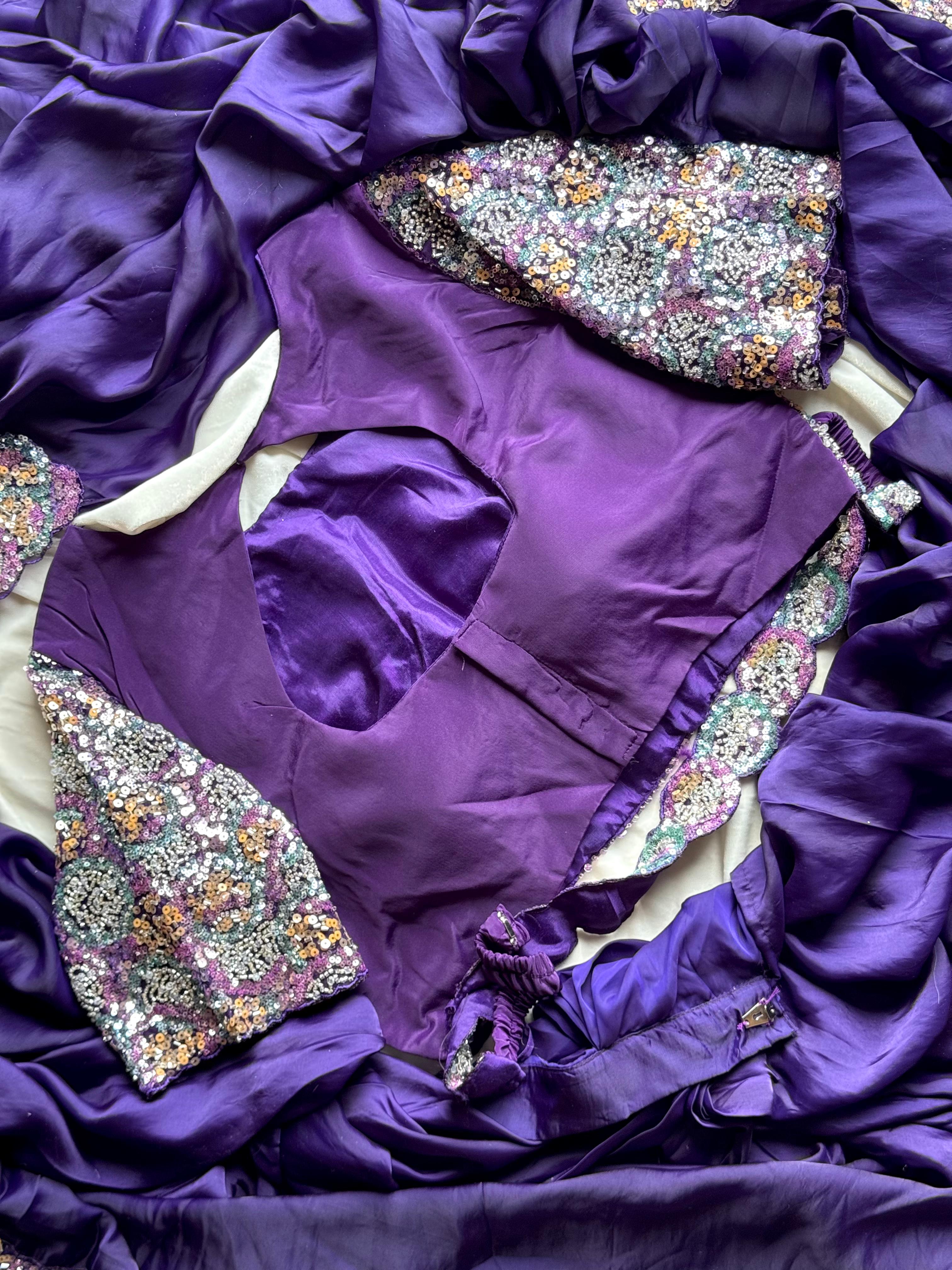 Ultra Violet 1 minute saree