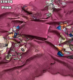 Floral digital print saree