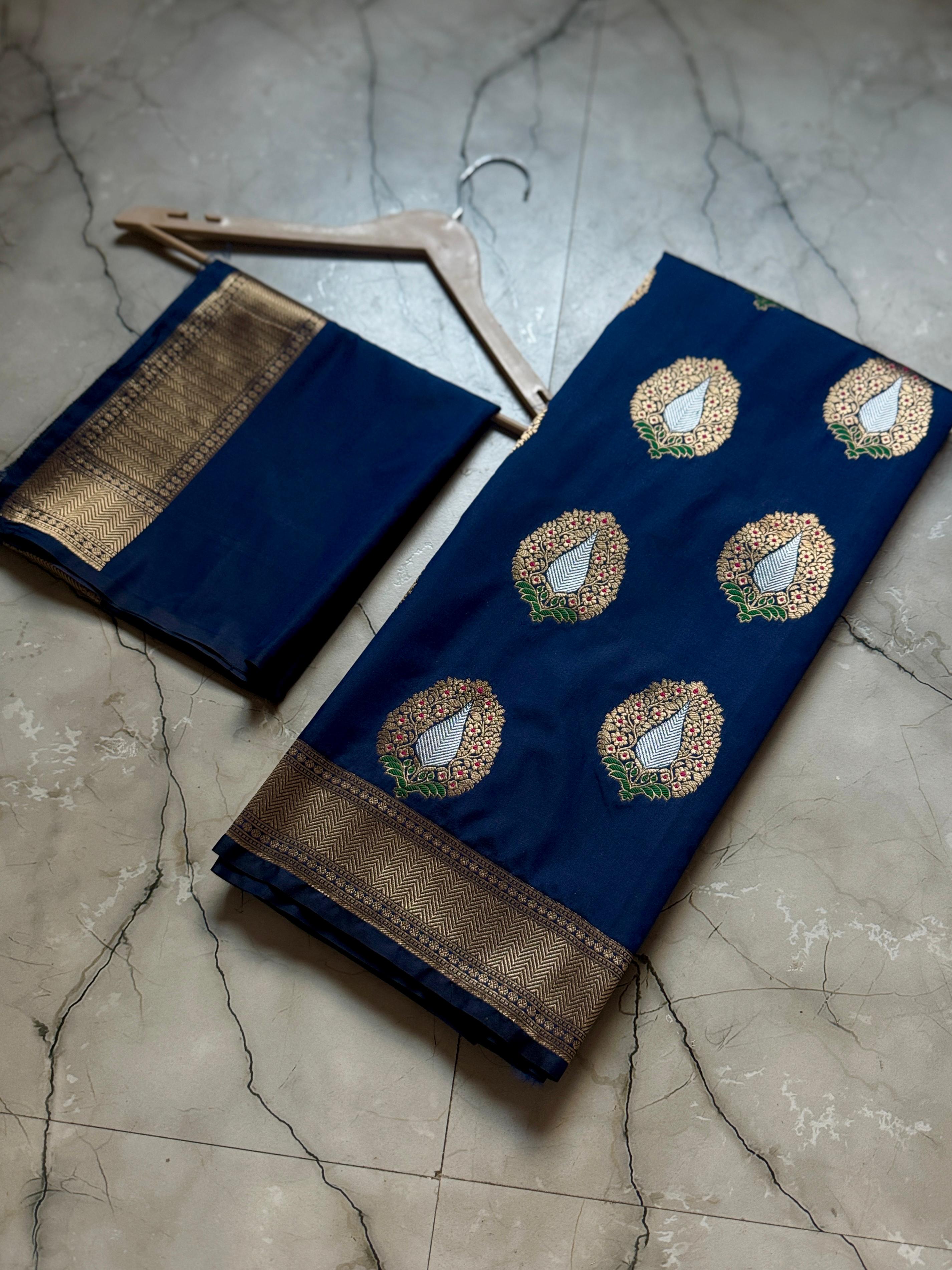 Banarasi semi katan silk saree