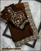fandy satin saree