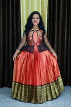 Frock with jacket with net