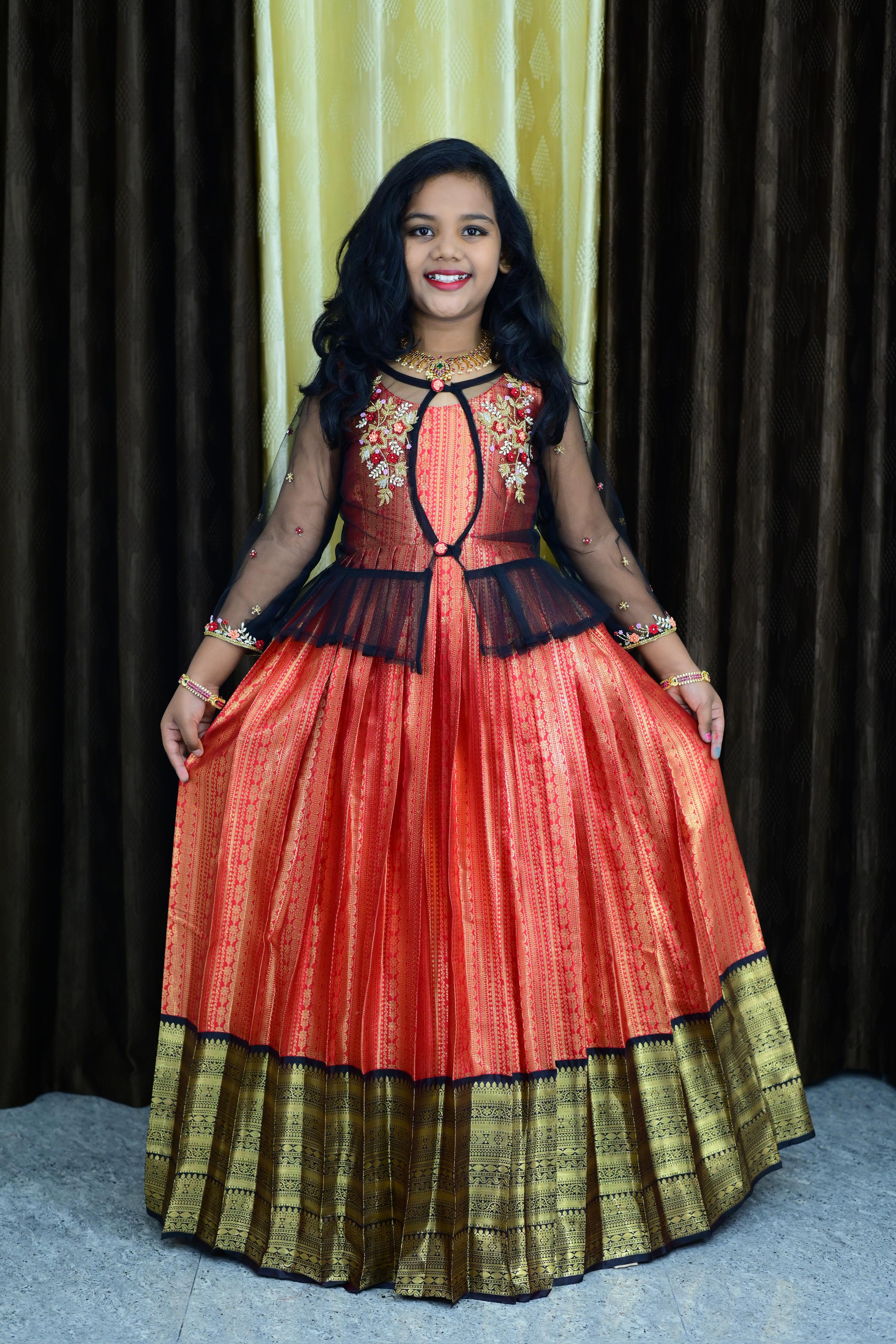 Frock with jacket with net