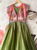 Pichwai Gown overcoat model