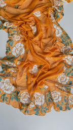 Tabby saree with complete hand work