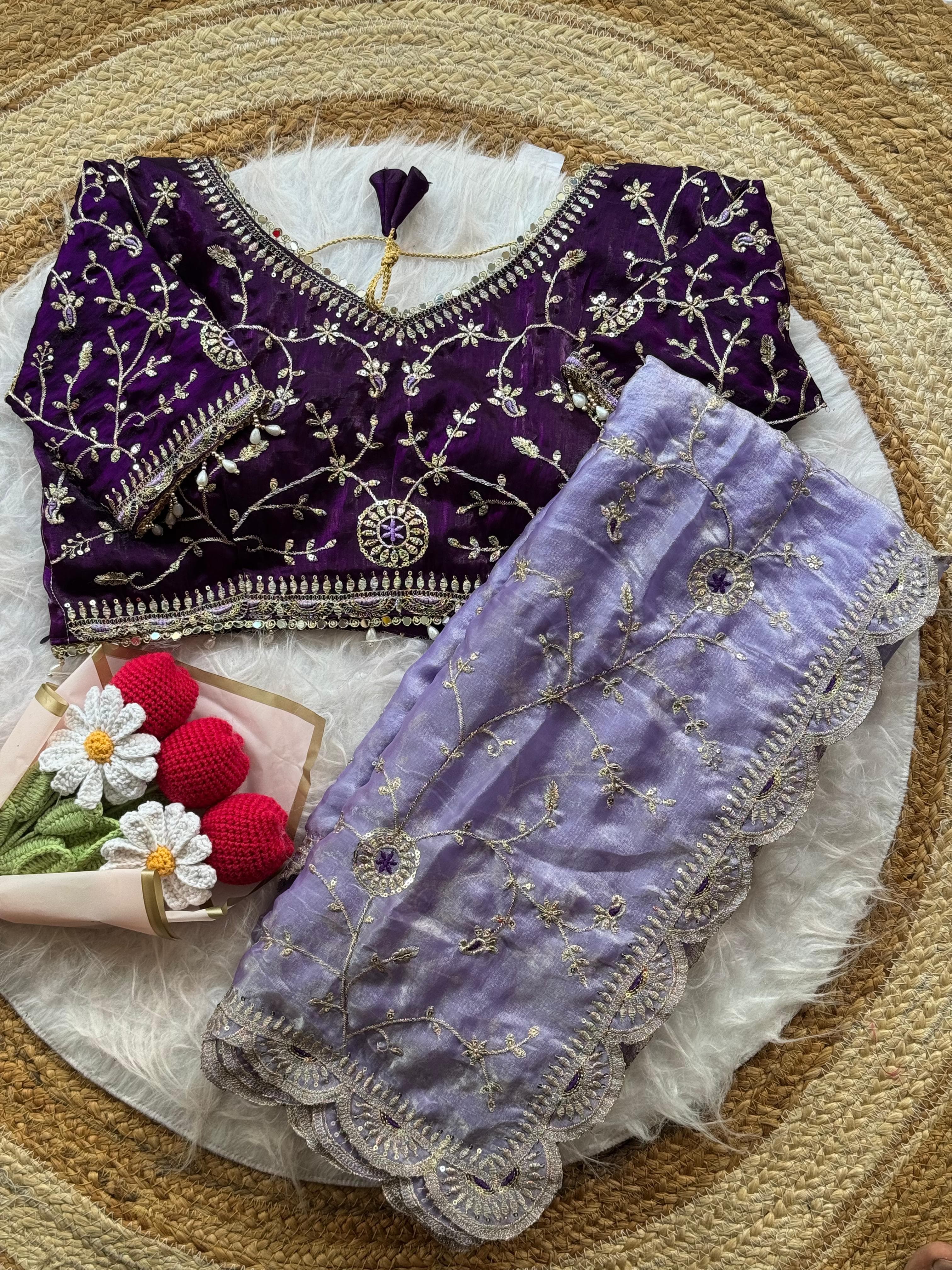 Fandy Satin Saree