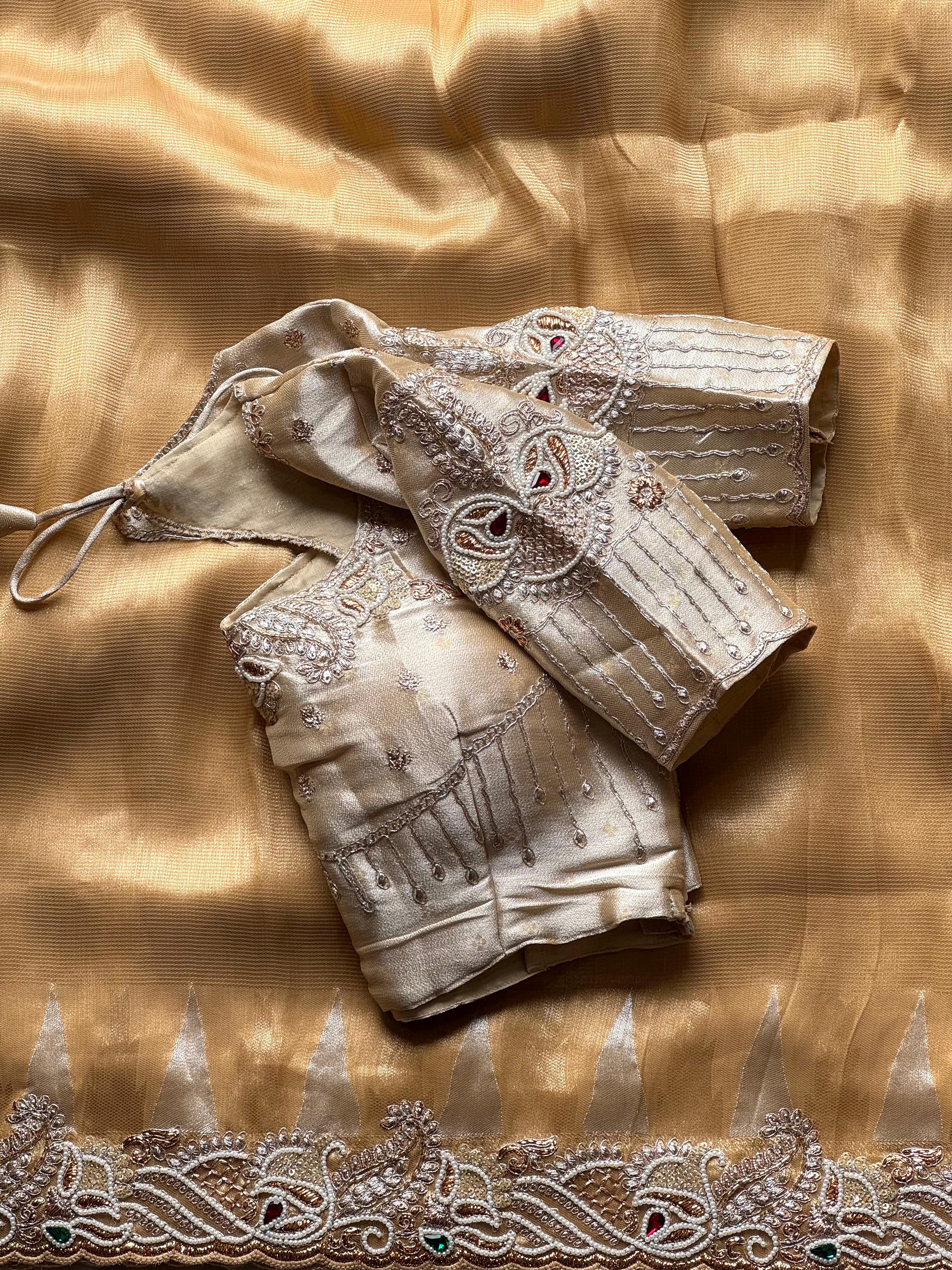 tissue silk saree
