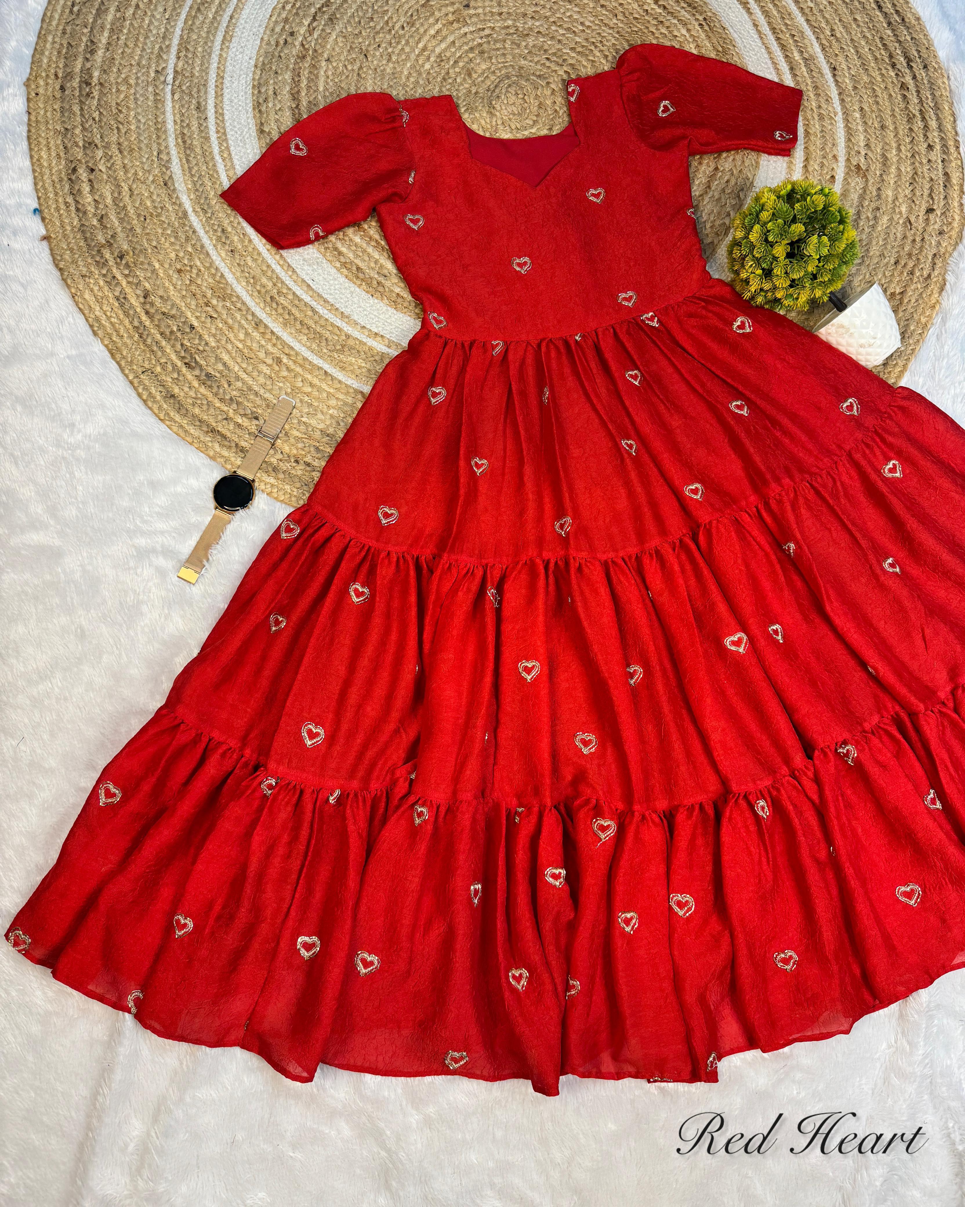 Heart midi gown
