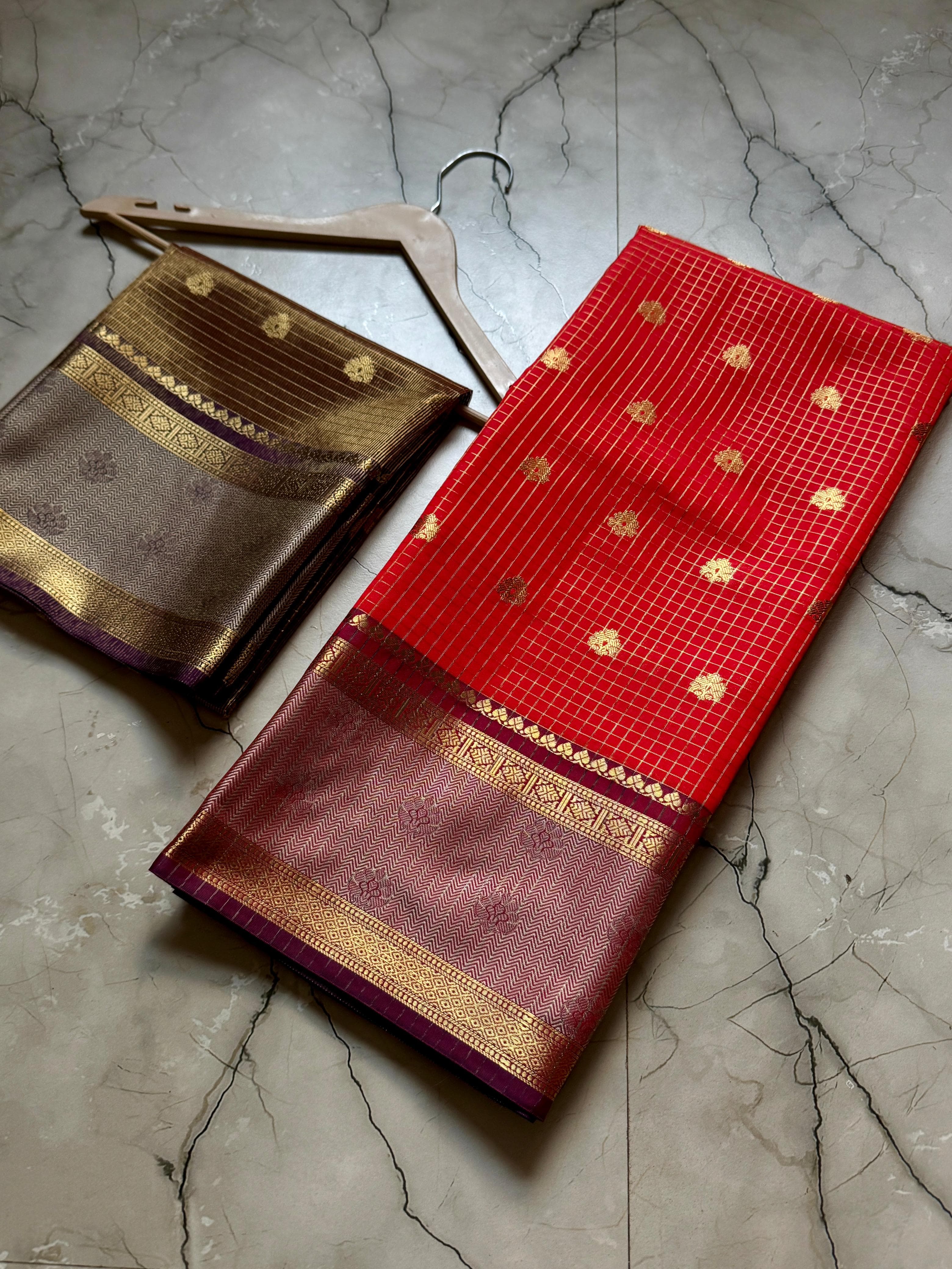 Semi katan soft zari