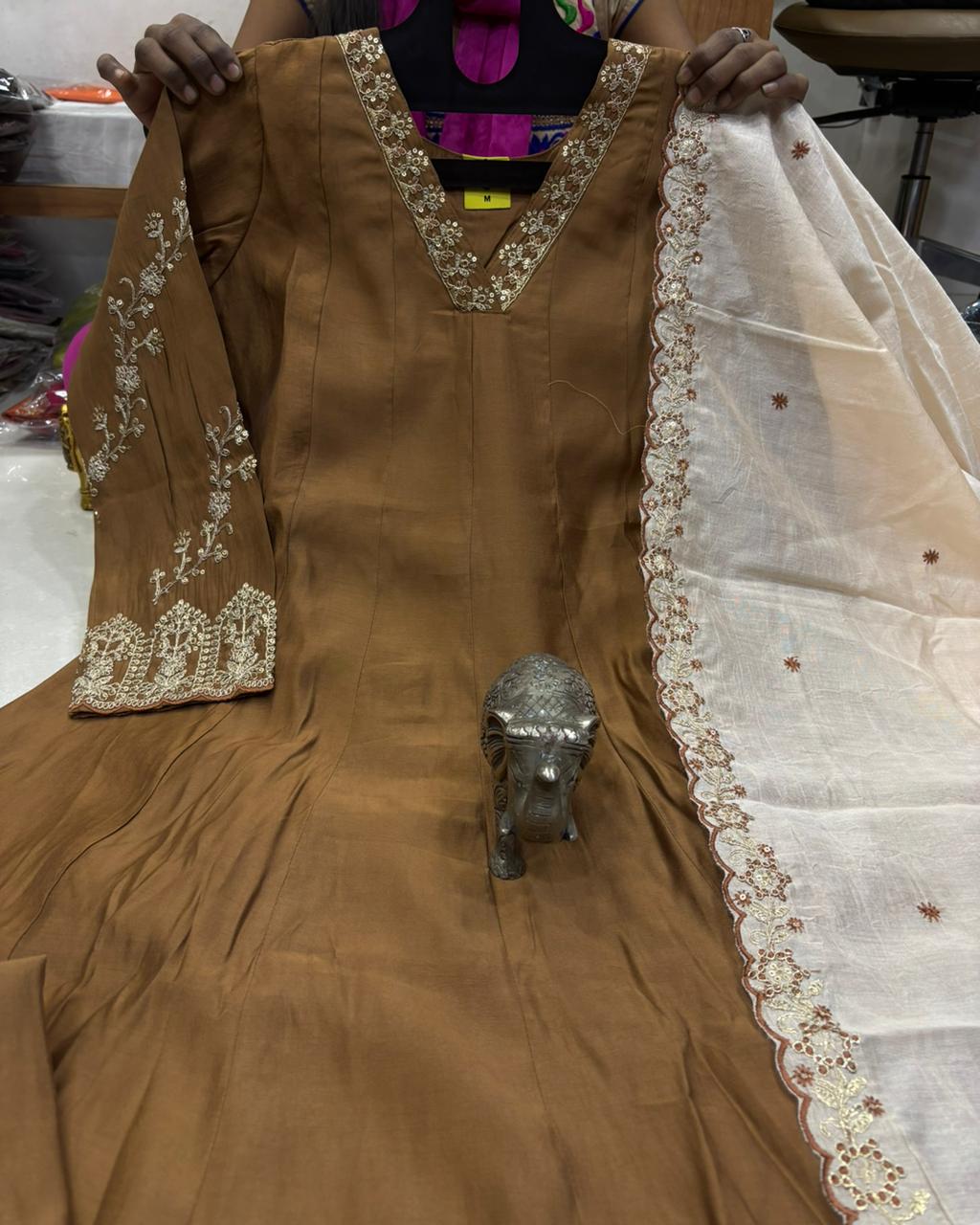BEAUTIFUL HAND WORK ANARKALI KURTI