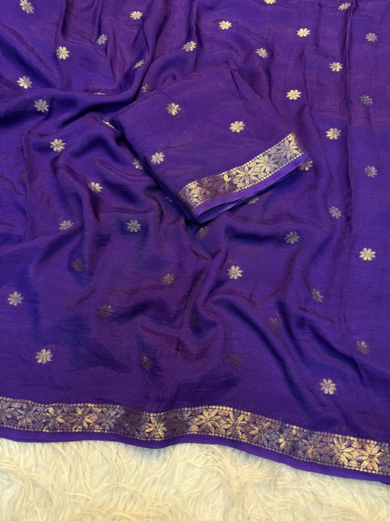 viscose weaving jacquard saree