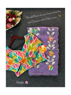 Crunchy crush saree