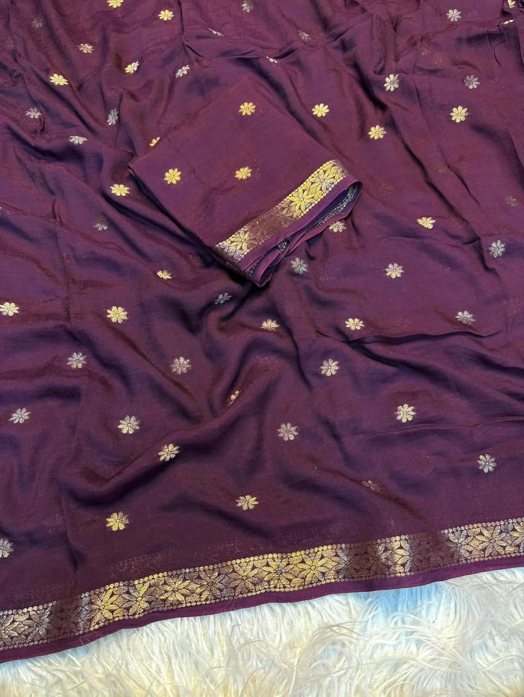 viscose weaving jacquard saree