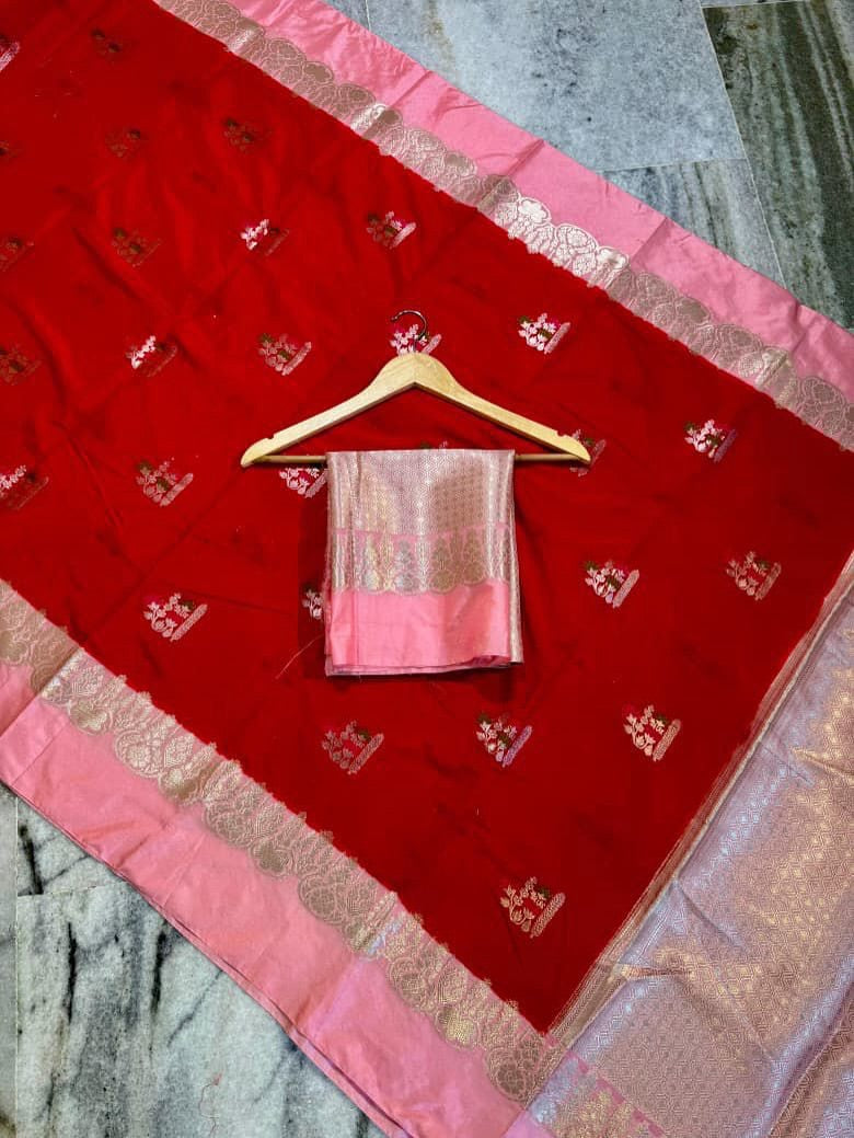 Banarasi Raw Mango silk febric