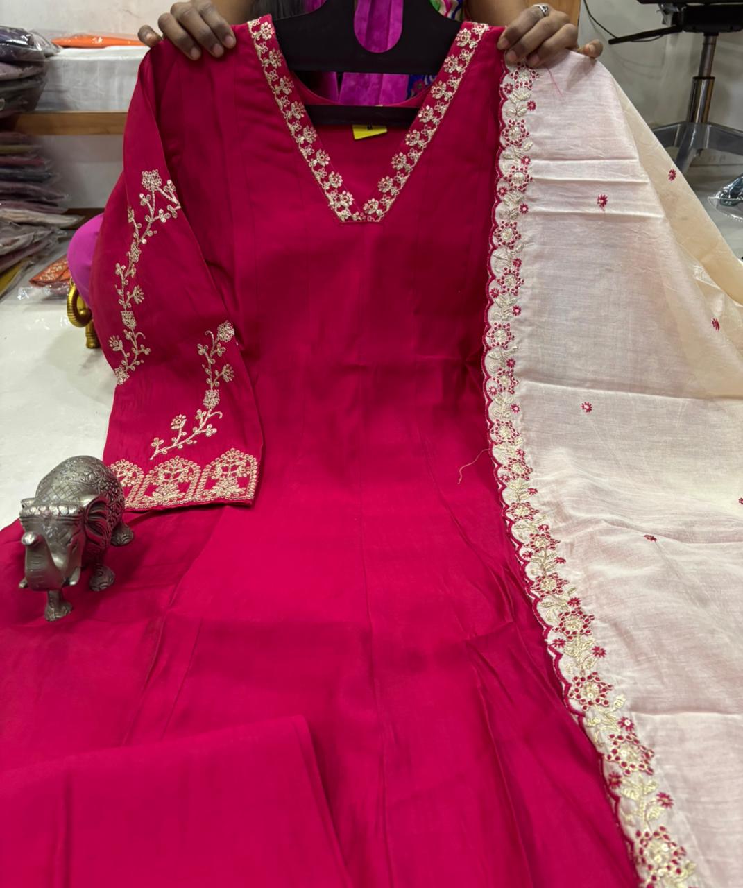 BEAUTIFUL HAND WORK ANARKALI KURTI