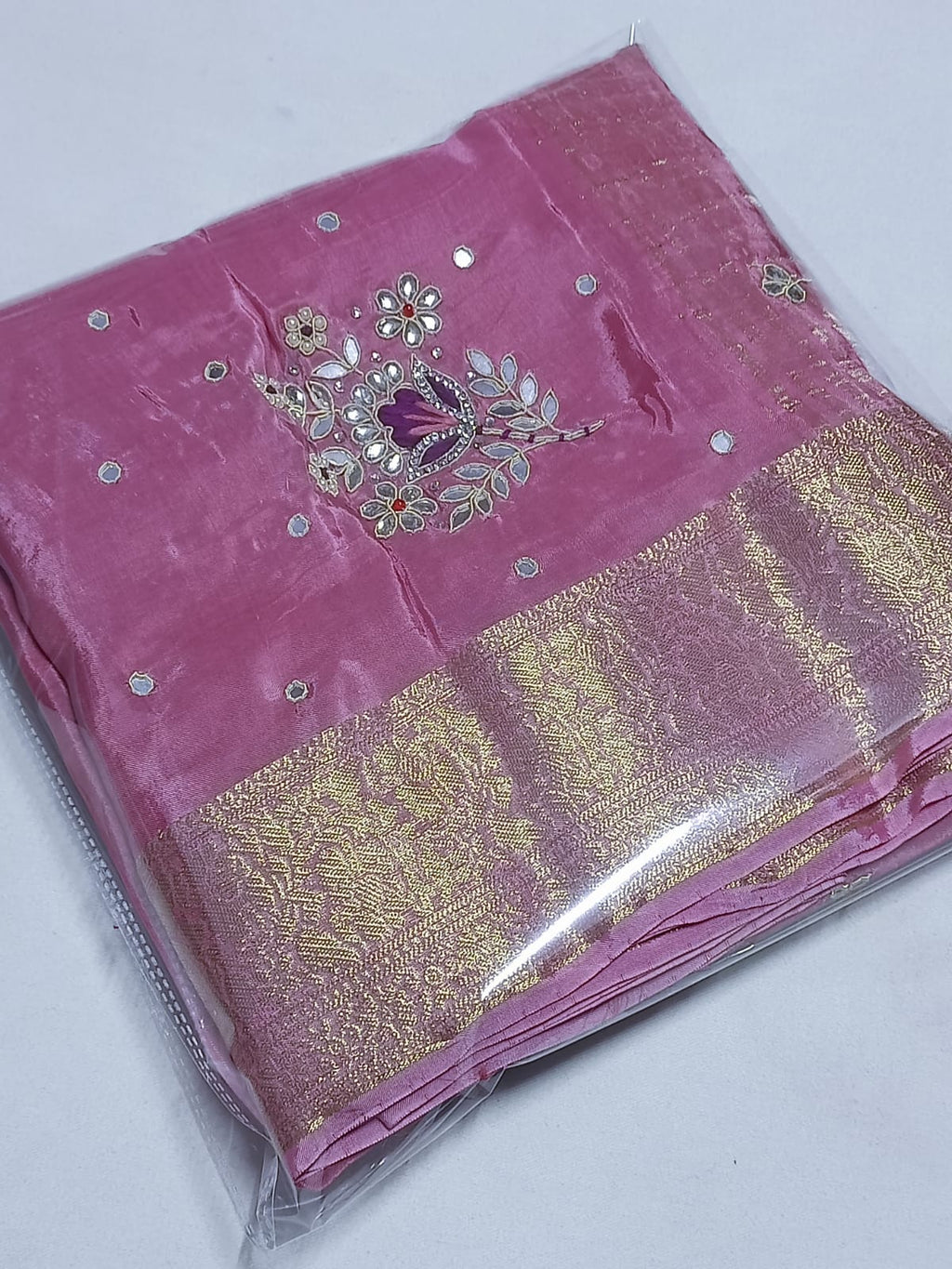 silk jari saree