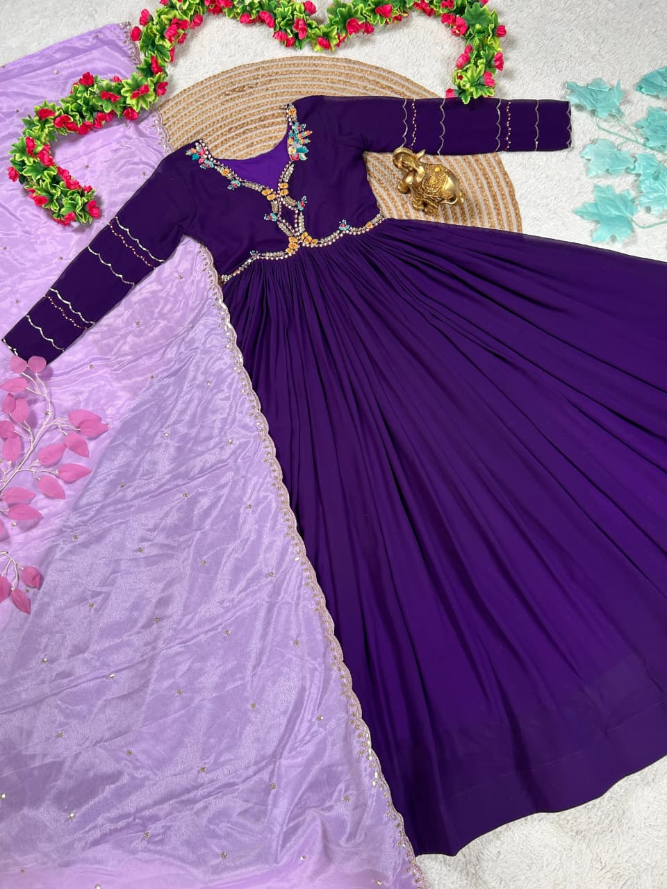 Anarkali with Dupatta