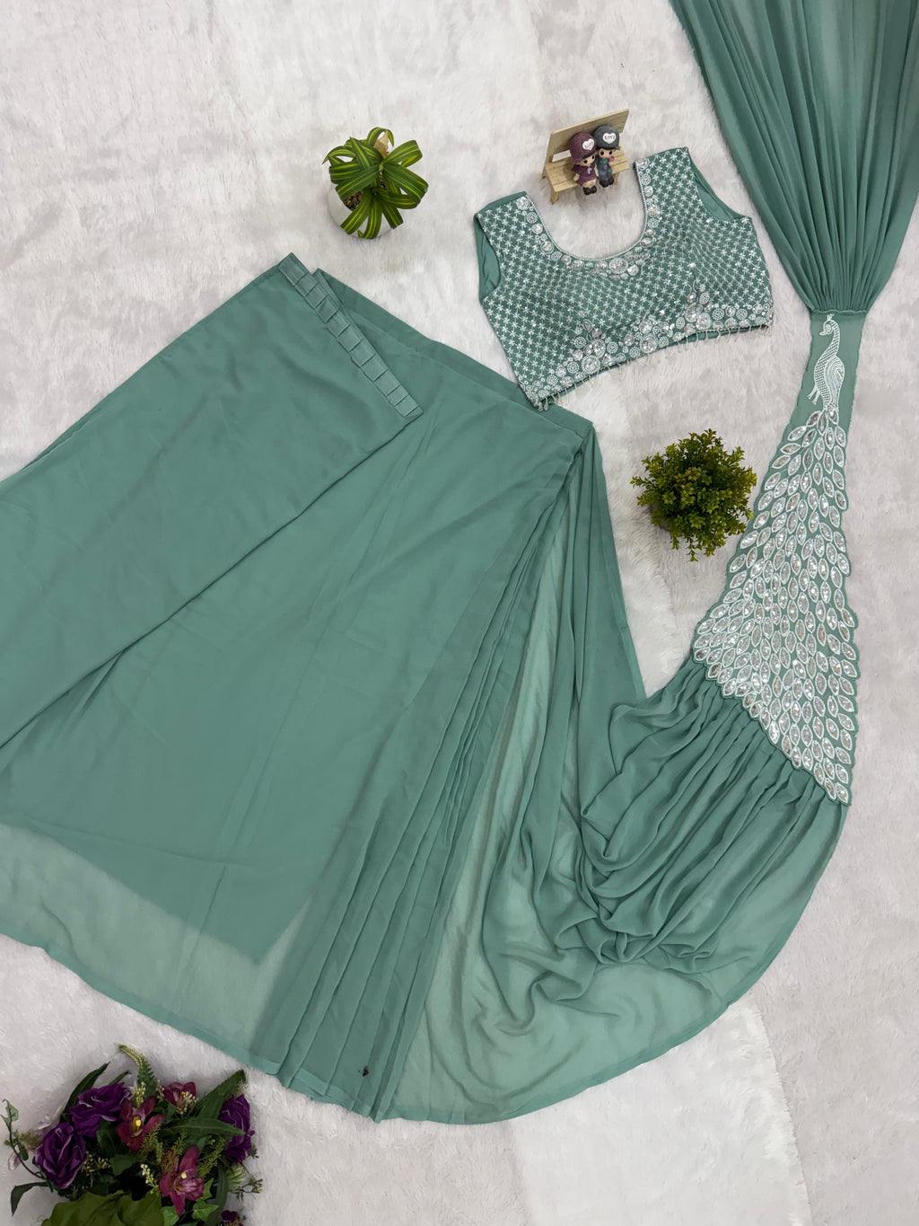 1 minute saree  min100