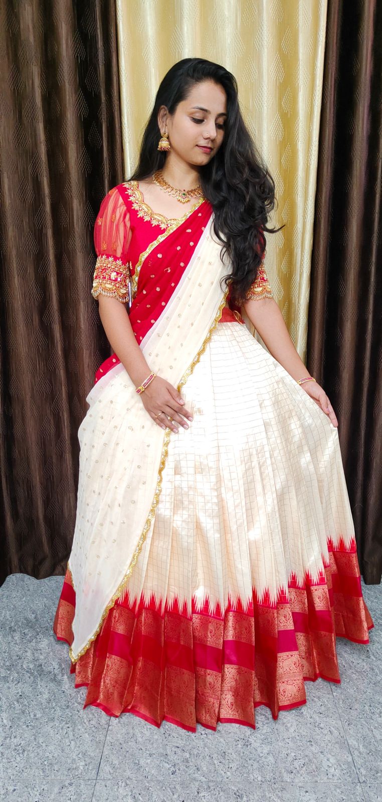 Maggam work Lehanga