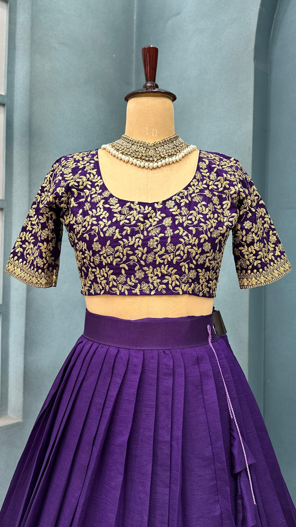 Vichitra silk lehanga HA120