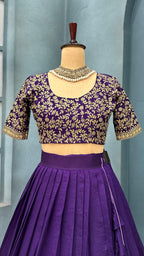 Vichitra silk lehanga HA120