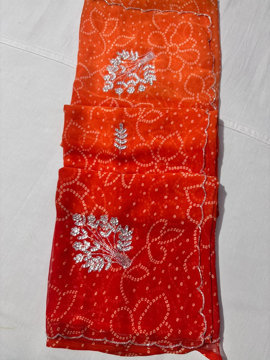 Royal georgette fabric saree