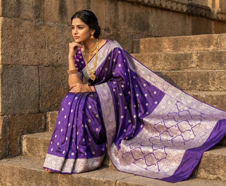 KATAN MASHRU SILK SAREE