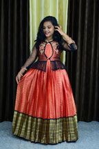 Frock with jacket with net