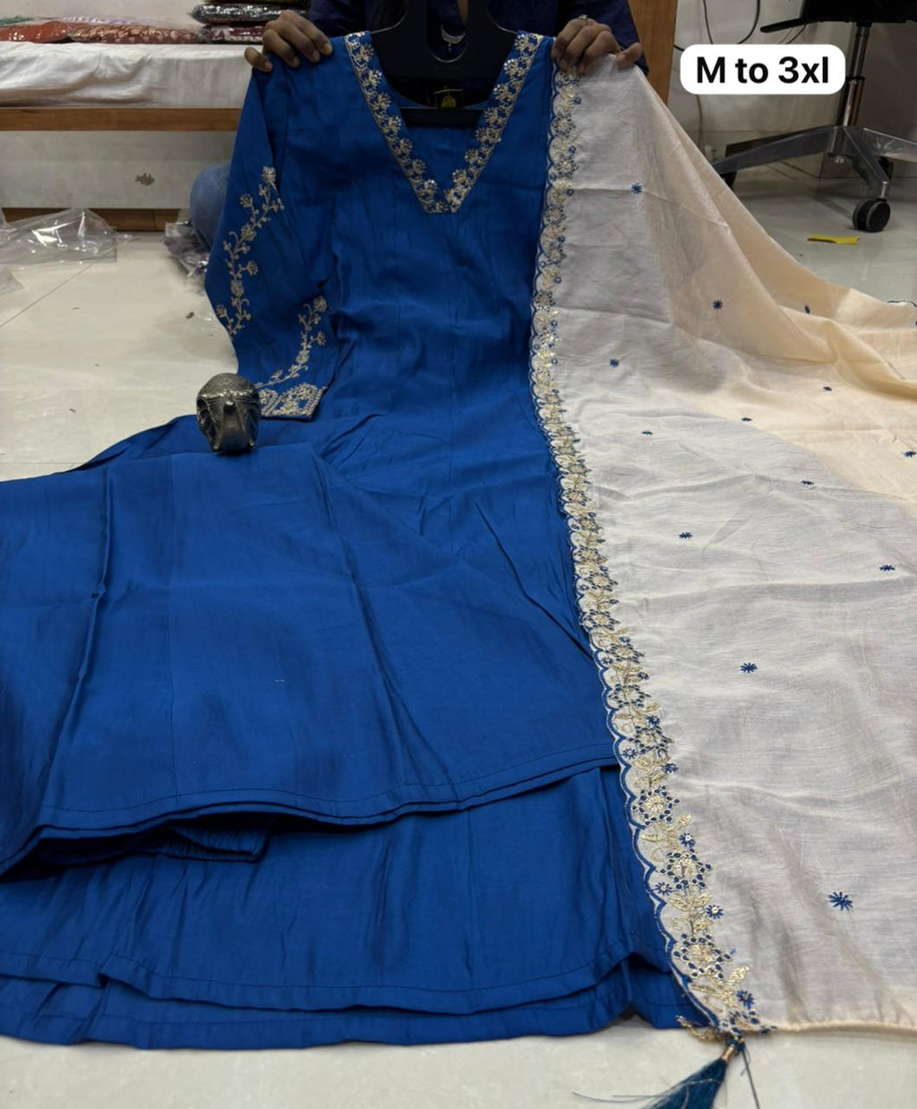BEAUTIFUL HAND WORK ANARKALI KURTI