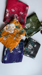 Tabby saree with complete hand work