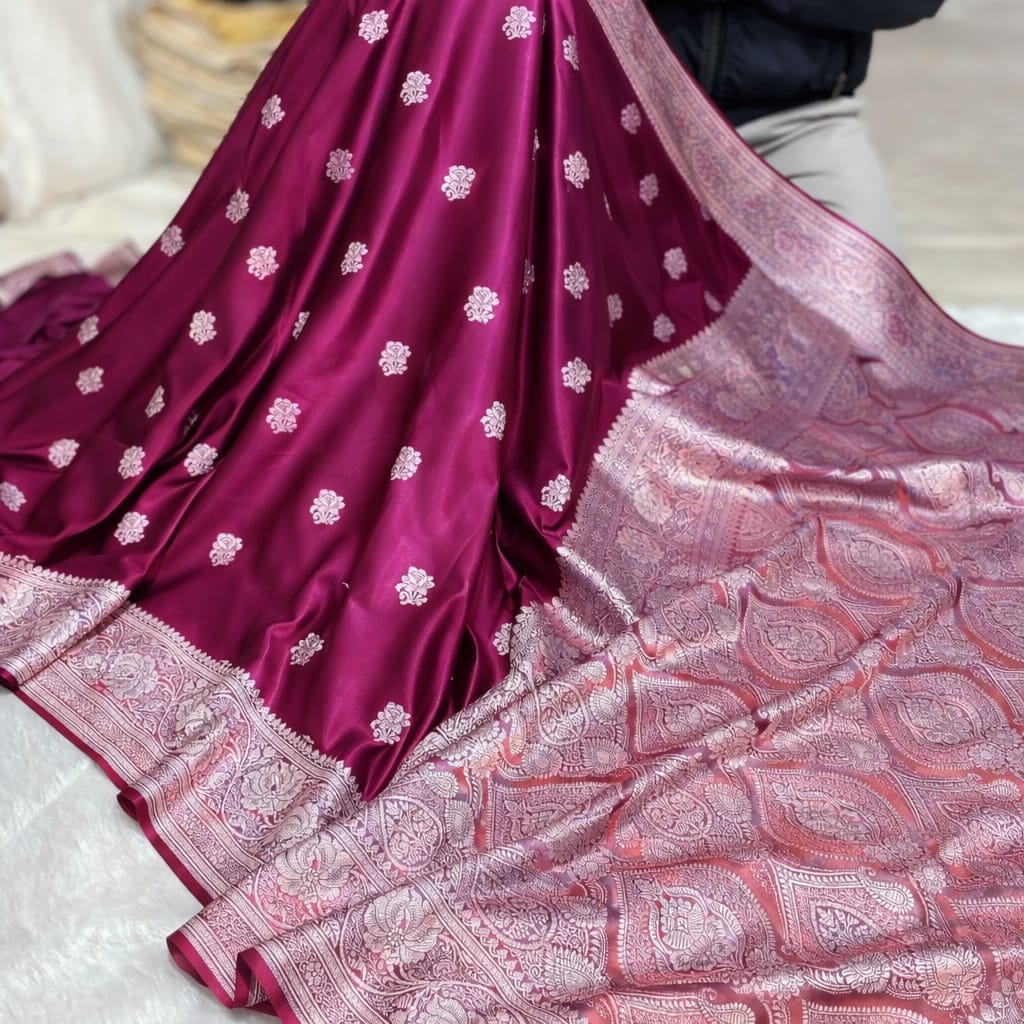 KATAN MASHRU SILK SAREE