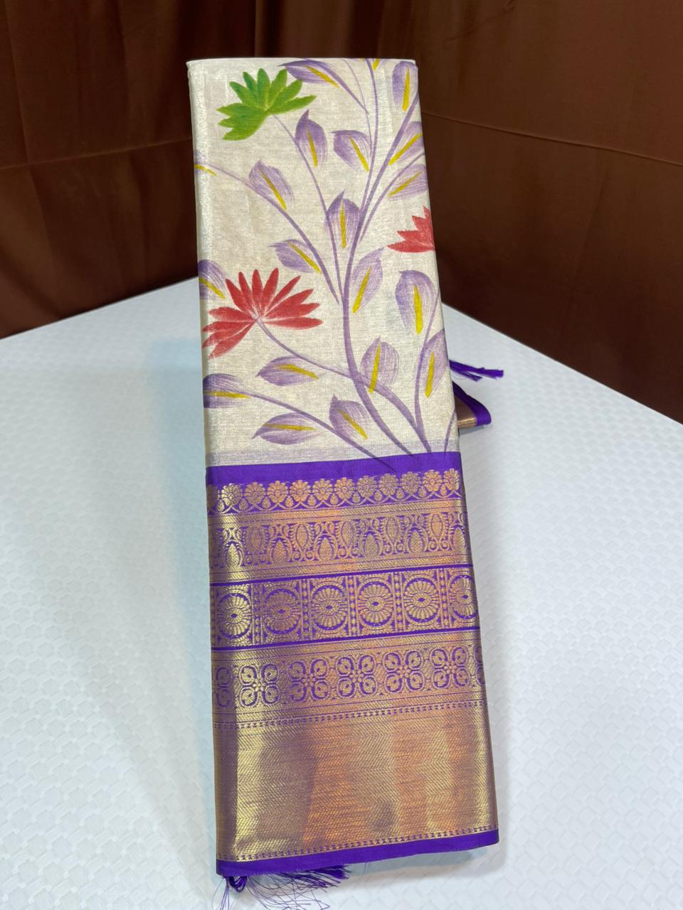 Tissue silk saree S121