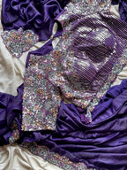 Ultra Violet 1 minute saree