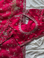 Rasberry saree