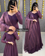 Gown with attractive dupata YODHA