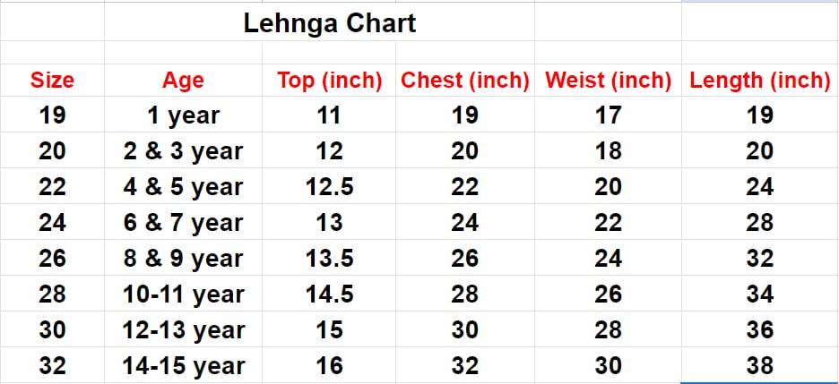 Kids lehanga