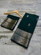Banarasi sami katan silk saree B100